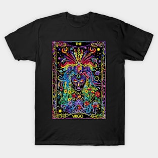 The Virgo Tarot Card Colorful Artsy Zodiac Sign Astrology T-Shirt